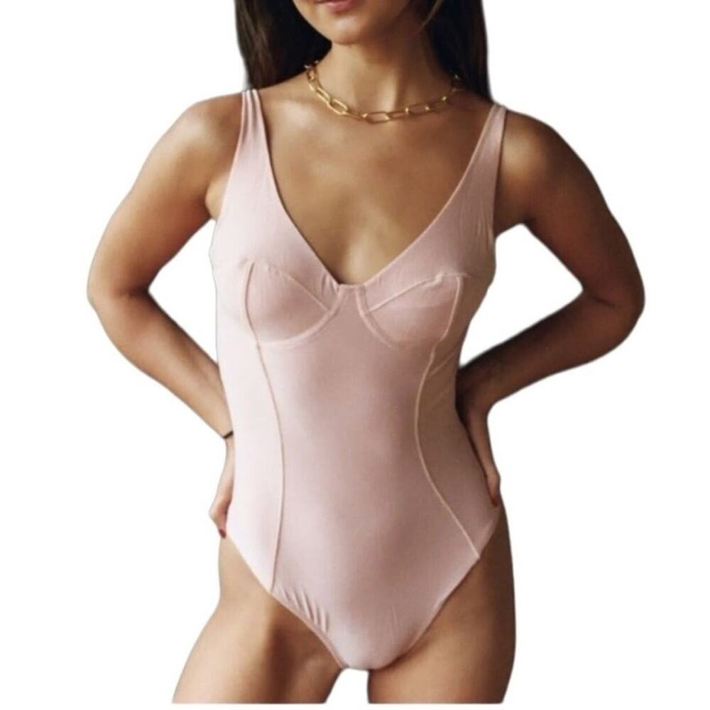 We Are HAH Eyes On Top Bodysuit Copper Rose Size Small